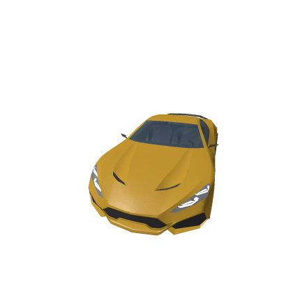Golden Sports Car