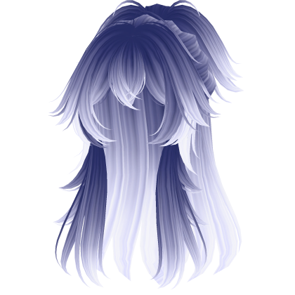 Y2K Rockstar Half Up Spikey Hair (Moonlight) Roblox item