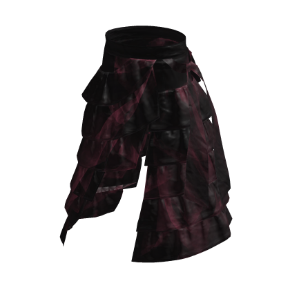 Black Pink Cyber Y3K Crystal Layered Pants [PBR]