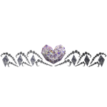 Pink Diamond Heart Tiara