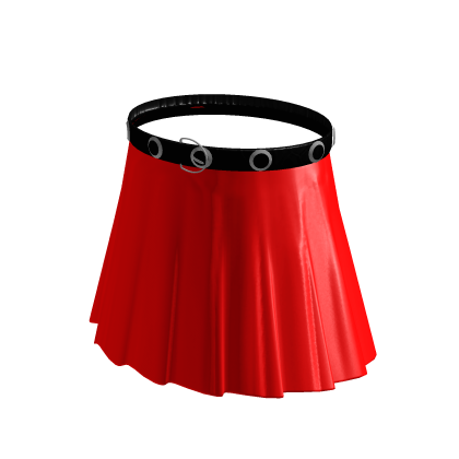 Red long skirt roblox cheap