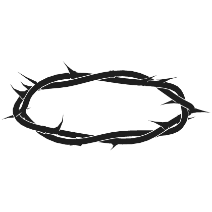 Glowing Thorn Halo Black White Roblox item