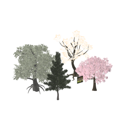 [⭐✨] Realistic Trees Pack Pine Mesh Forest