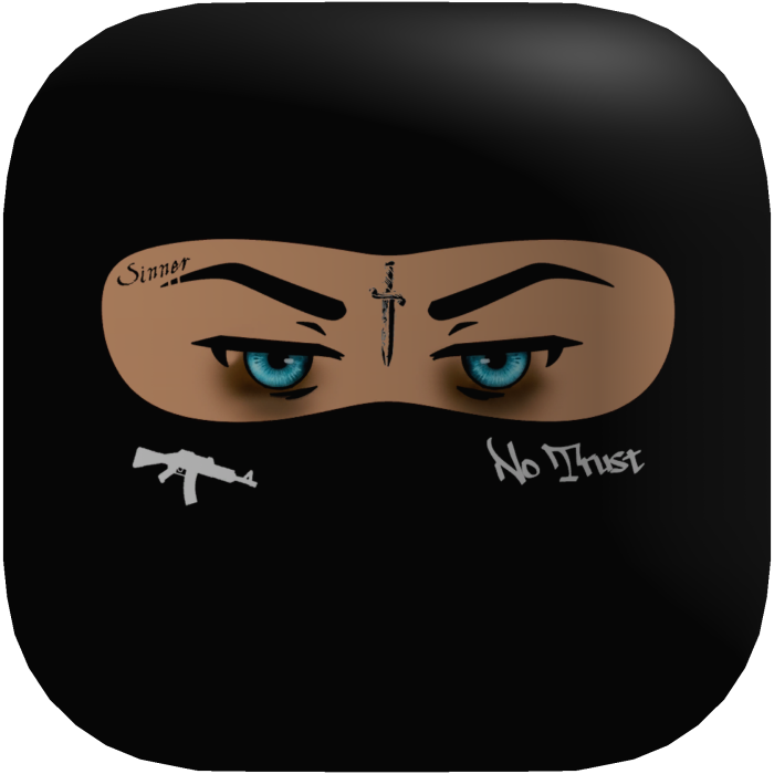Street Skimask W Blue Eyes