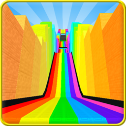 SLIDE DOWN THE RAINBOW SLIDE!