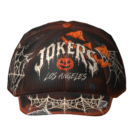 Front Halloween Jokers Grunge Distressed Y2K Cap
