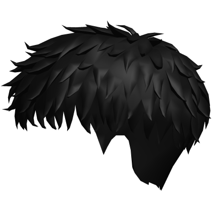 Black Messy Short Fringe