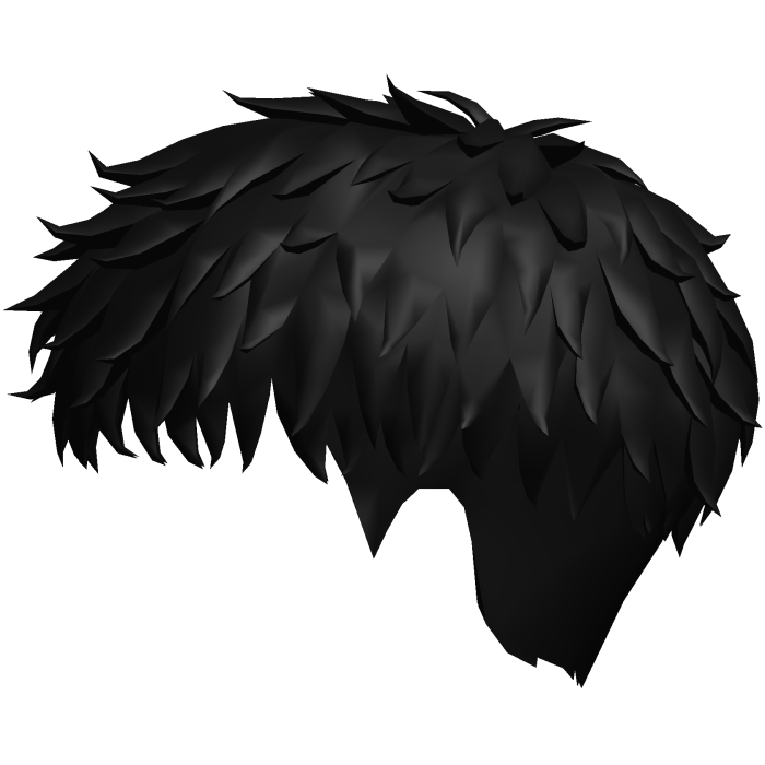 Black Messy Short Fringe