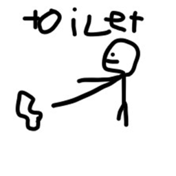 Go to toilet in a very dark night
