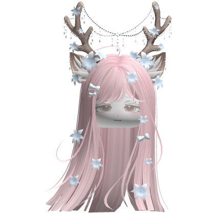 Ethereal Christmas Fairy Fawn Hair w/ Antlers