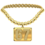 67 Gold Chain Necklace