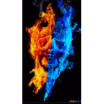 THE BLUE FIRE FLAMES