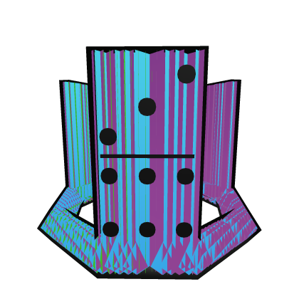 [⏳Animated] Rainbow Domino Crown