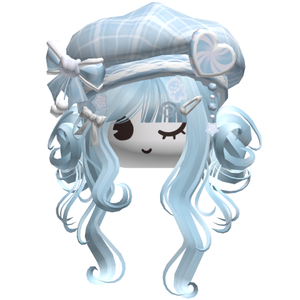 ♡ Christmas Swirly Wispy Buns (Blue)
