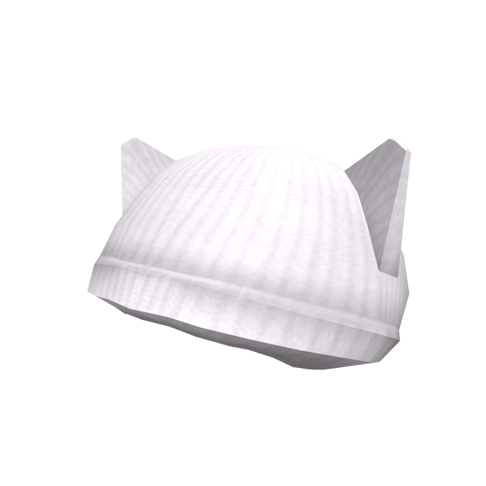 White Kitty Beanie