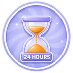 24 Hours Roblox badge thumbnail