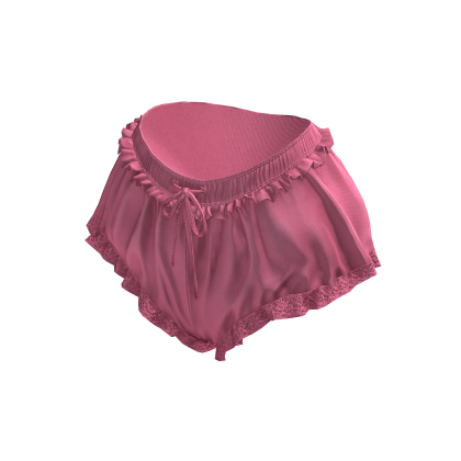 BB Pink Self Love Ruffled Lounge Shorts thumbnail