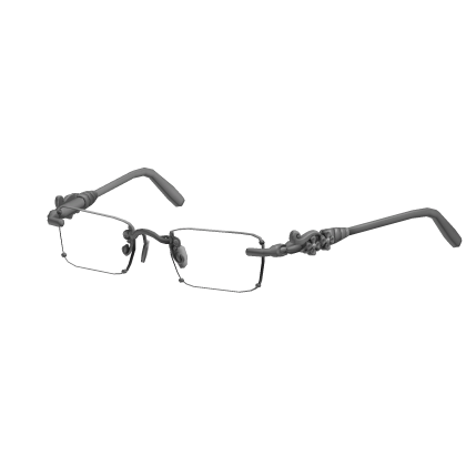 Vintage Rimless Glasses (Silver) Roblox item