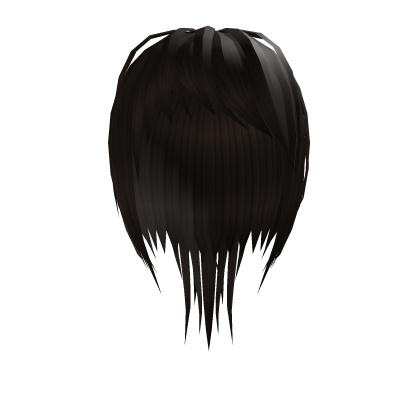 Messy Emo Ponytail Bun Brown Roblox item