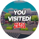 You Visited SizzleBurger! Roblox badge thumbnail