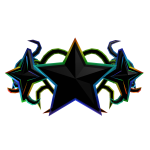 Rainbow Star Cyber Sigil Crown