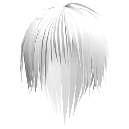 White Messy Emo Boy Hair  Roblox item