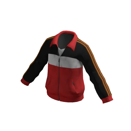 Red adidas tracksuit roblox hot sale
