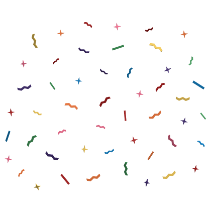 ♡ rainbow birthday confetti aura
