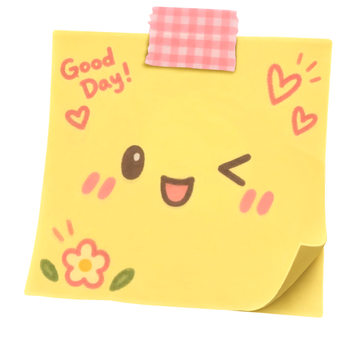 Good Day Kawaii Sticky Note
