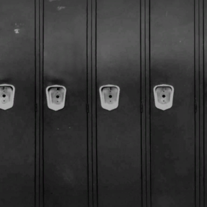 gray school lockers