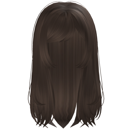 Gorgeous Long Fluffy Layered Hair (Brown) Roblox item