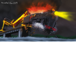 german british and american train wrecks