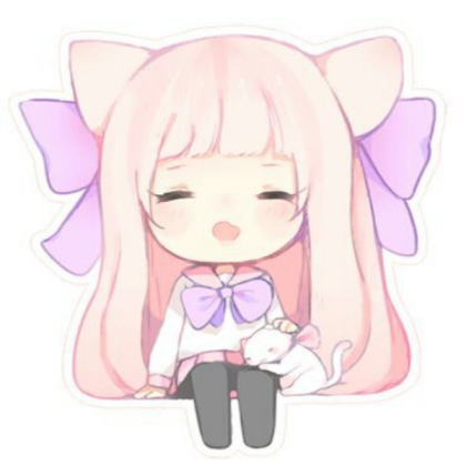 Very kawaii cat girl Roblox decal