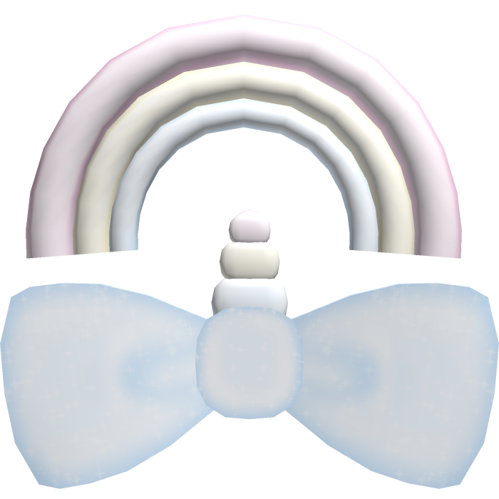 ♡‿ blue pastel unicorn rainbow clip