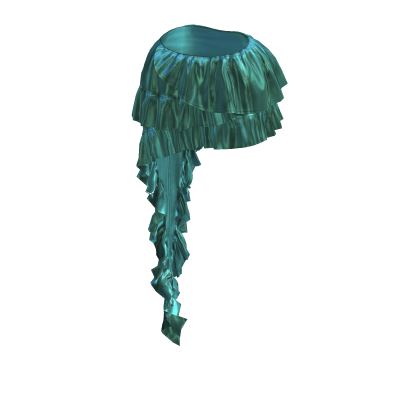 Lagoon Aqua Asymmetric Ruffle Skirt