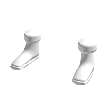 White Boots With Fur