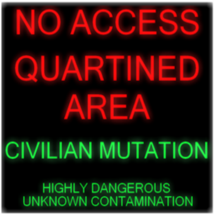 Outbreak Sign Roblox decal