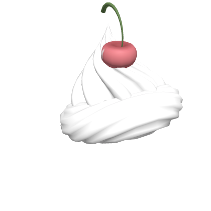 Kawaii cupcake girl whipped cream on head Roblox item