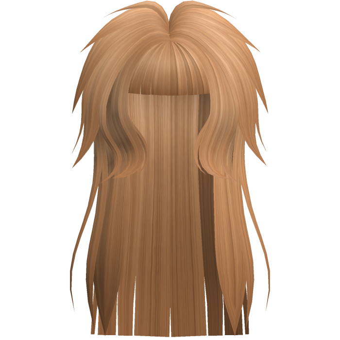 Long Emo Ginger Messy Shaggy Hime Hair