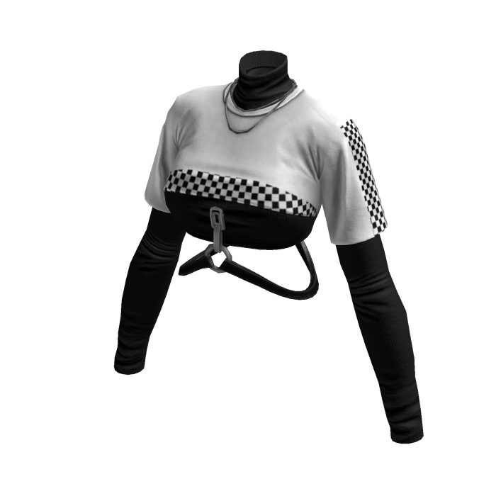Red Rider Harajuku Shirt (White Black)