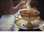 Relaxing tea cups