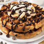 Breakfast with waffles
