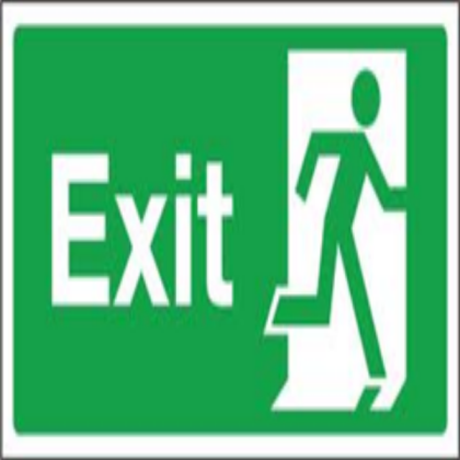 Exit Sign Roblox decal