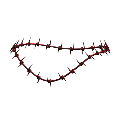 Red Barbed Wire Necklace