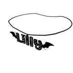 Lilly bat necklace 1.0