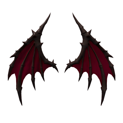 Crimson Red Demon Wings Blood Reaper