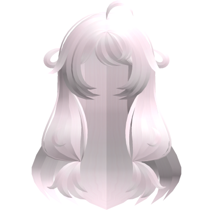 pastel pink adorable poofy long moe hair