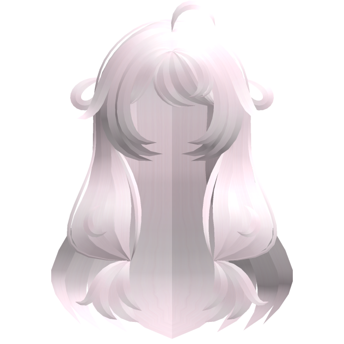 pastel pink adorable poofy long moe hair
