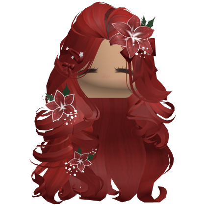 ♡ Christmas Blowout w/ Flowers (Red)