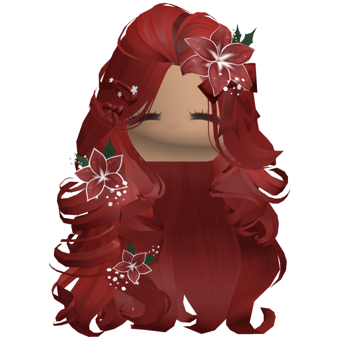 ♡ Christmas Blowout w/ Flowers (Red)